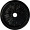 Ekena Millwork Winsor Ceiling Medallion (Fits Canopies up to 4"), 27 1/2"OD x 4"ID x 1 1/2"P, Black Pearl CM27WIBPS - alternate 1